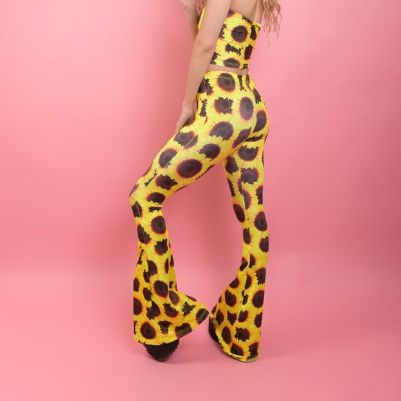 sunflower bell bottom pants